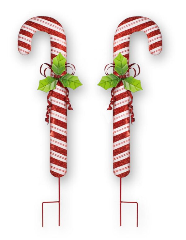 36″ Metal Candy Cane Stakes 12170