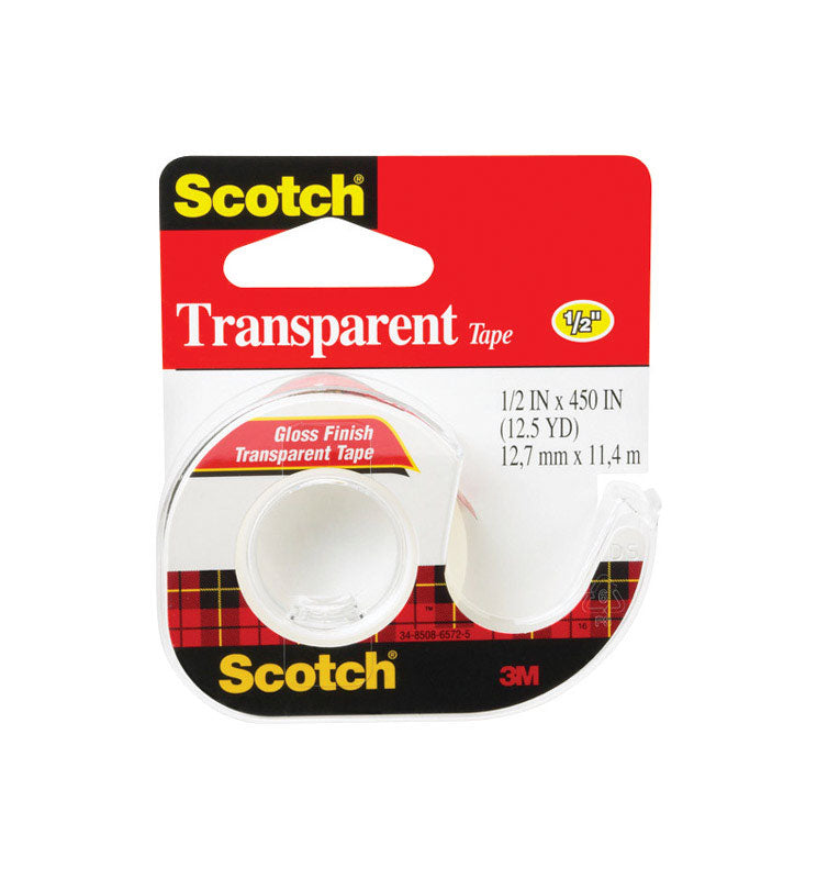 Scotch 1/2 in. W X 450 in. L Transparent Tape Clear 144 - Box of 8