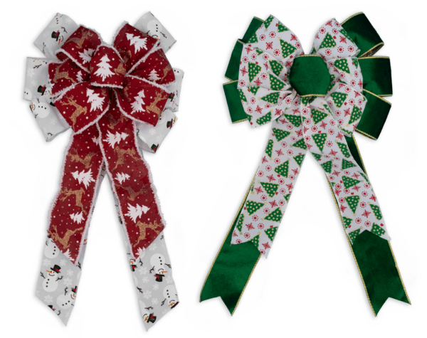 Assorted Layered Christmas Bows 15428 - Box of 24