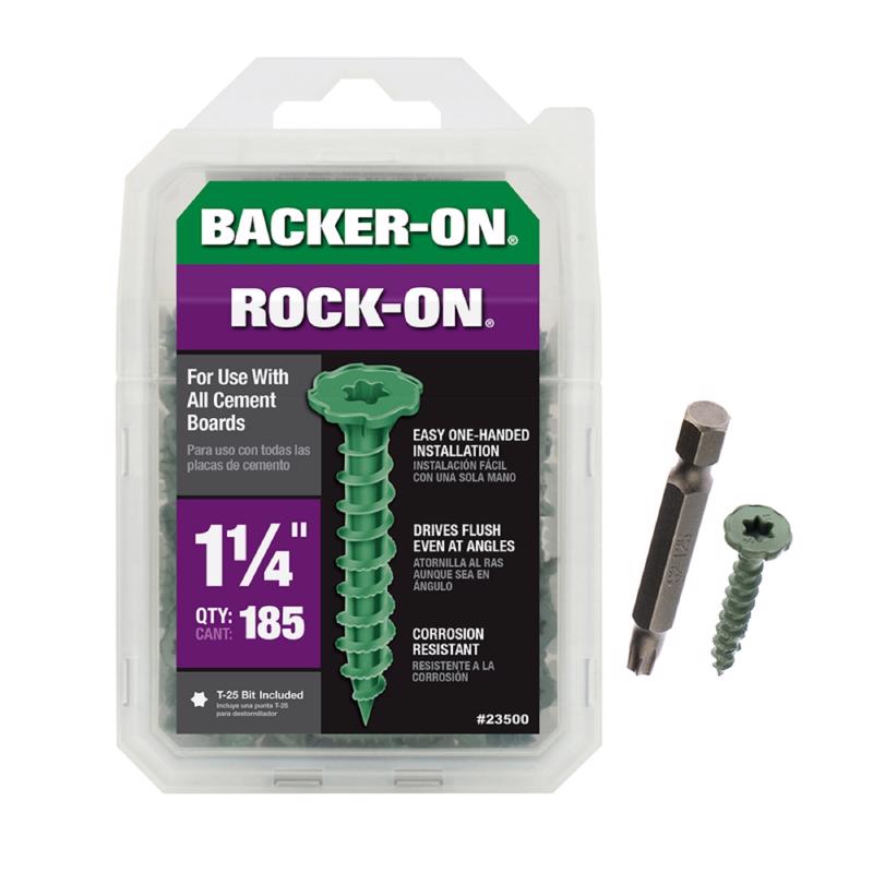 Backer-On Rock-On Star Flat Head Cement Board Screws