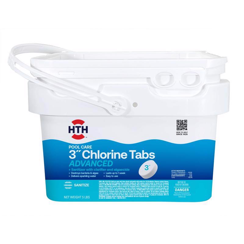 HTH Pool Care Tablet Chlorinating Chemicals 5 Lb 42052