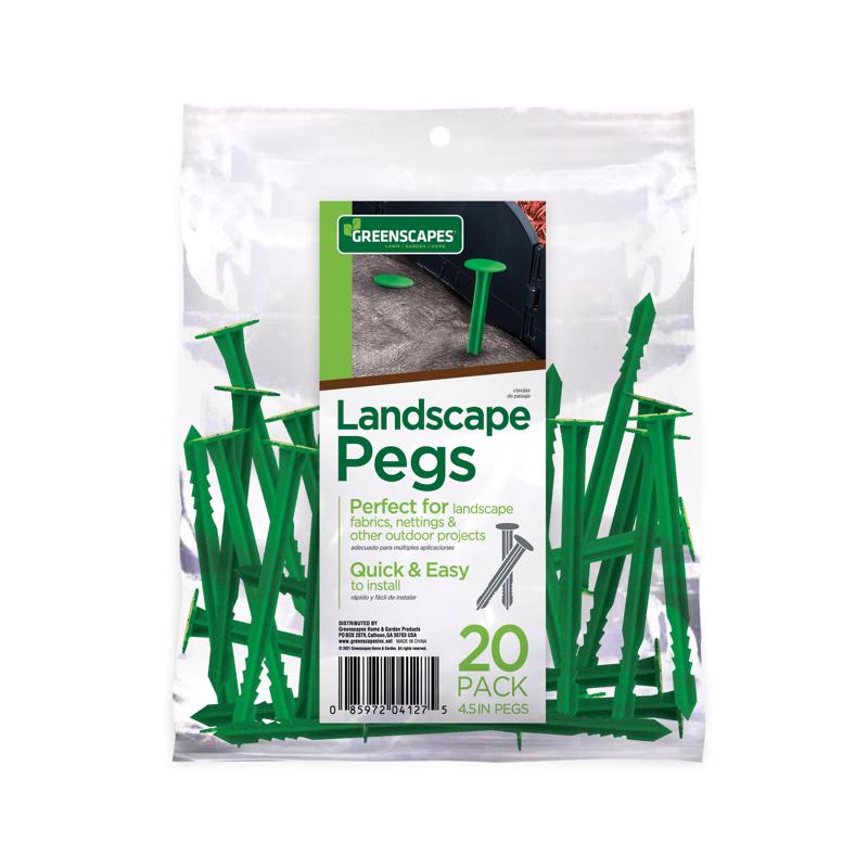 Greenscapes 4-1/2 in. L Landscape Fabric Pegs 20-Pack 46648