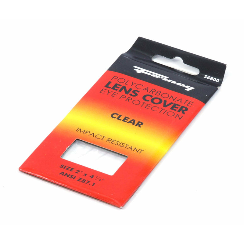 Forney 56800 Cover Lens, 2 x 4-1/4 Clear, Plastic