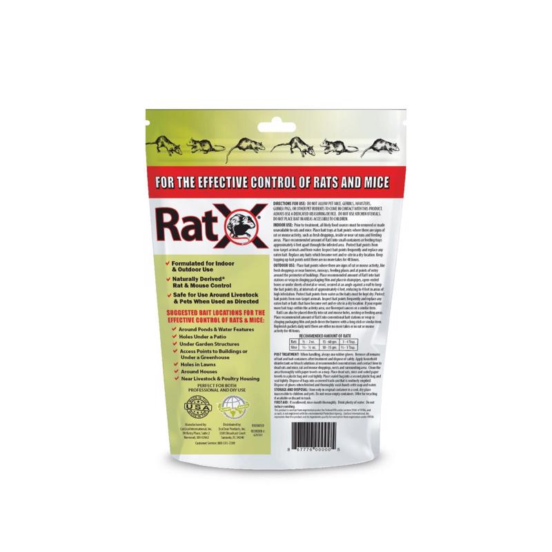 RatX Rodent Bait for Mice & Rats 8 Oz 620100