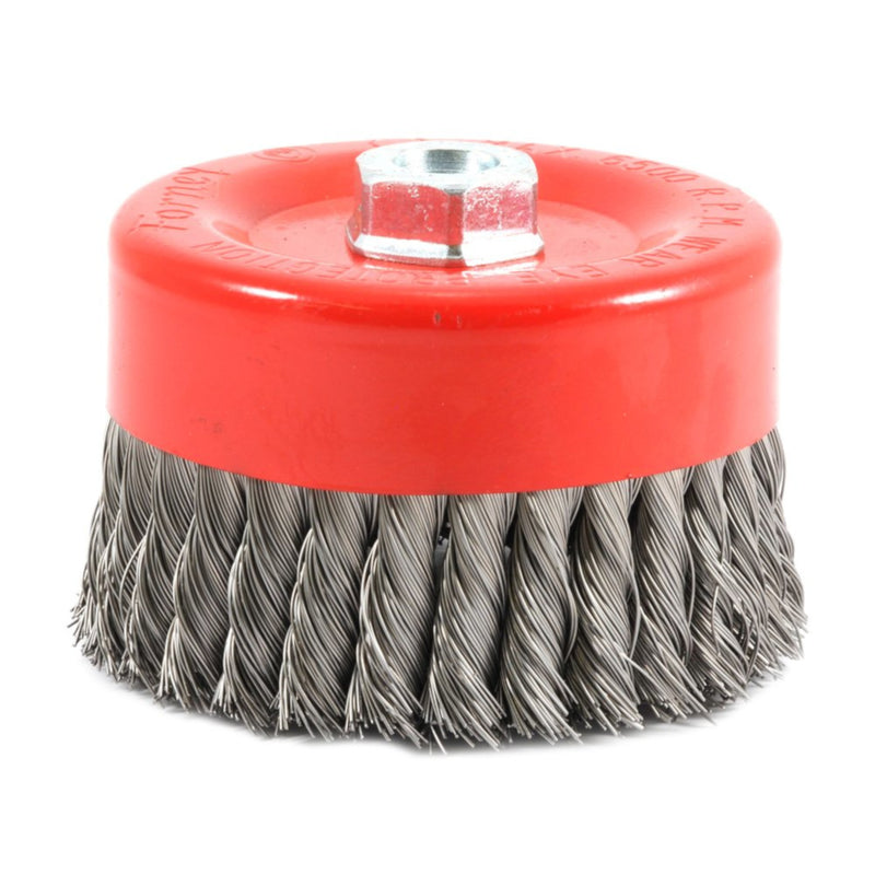 Forney 72756 Cup Brush Knotted 6" x .020" Wire x 5/8"-11