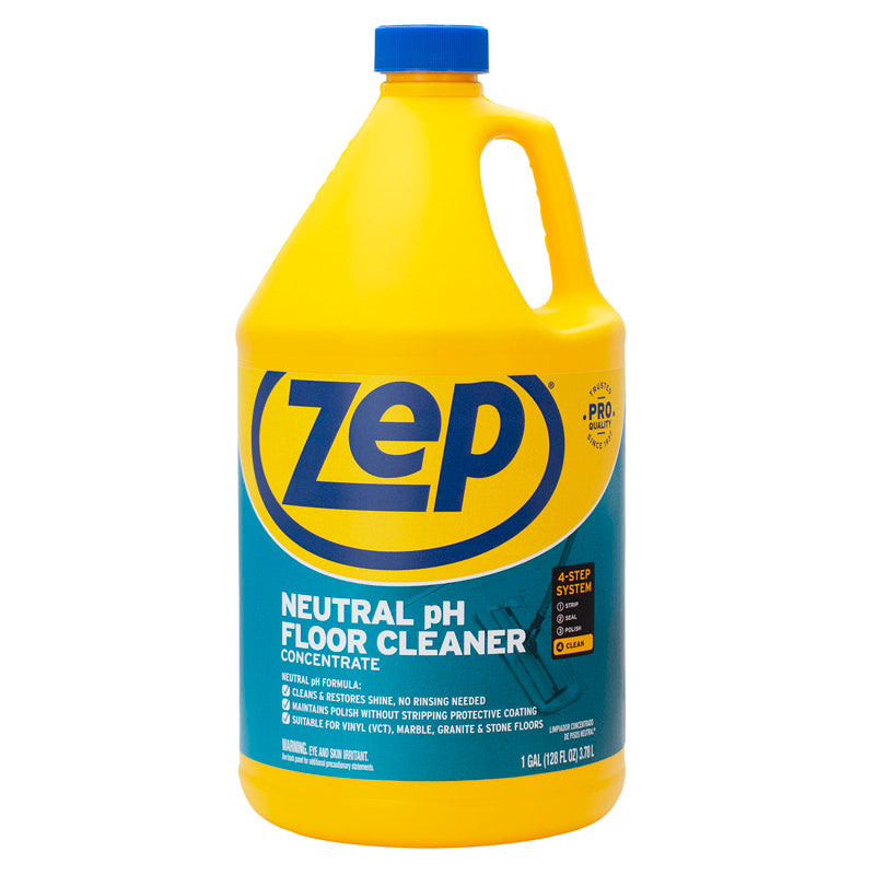 Zep Neutral Floor Cleaner Concentrate Gallon ZUNEUT128 - Box of 4