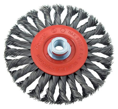 Forney 72758 Wire Wheel Knotted 6" x .020 x 5/8-11