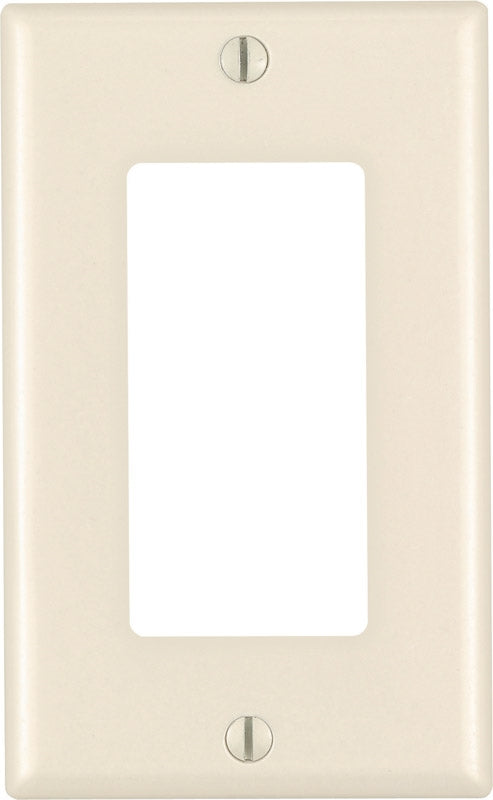 Leviton 80401-T 1-Gang Decora/GFCI Device Decora Wallplate/Faceplate Light Almond - Box of 10