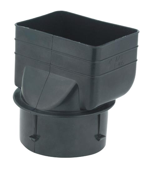 ADS 3 in. L Dia. x 4-1/4 in. Diameter Dia. Polyethylene Downspout Adapter 0465AA