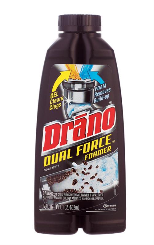 Drano Dual Force Foamer Clog Remover 17 Oz 14768 - Box of 8