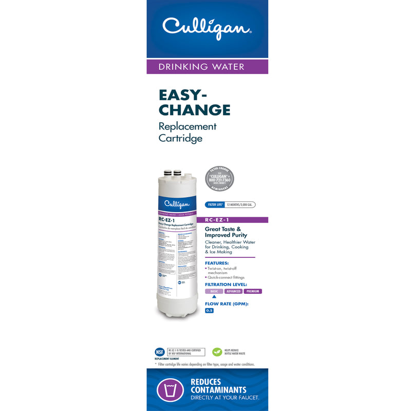 Culligan Easy Change Icemaker Filter Cartridge RC-EZ-1