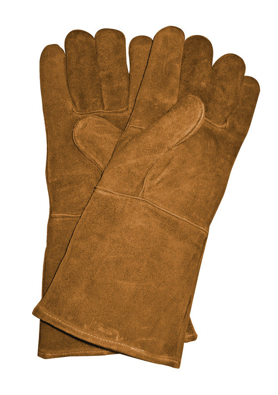 Panacea Unisex Indoor/Outdoor Fireplace Hearth Gloves Brown One Size Fits All 15331