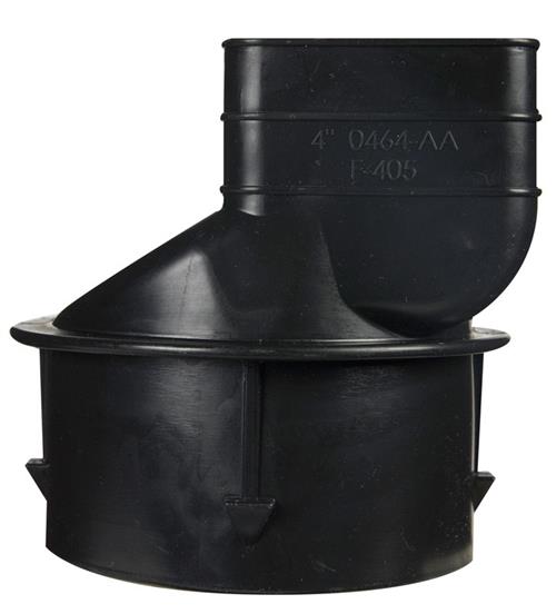 ADS 3-1/4 in. Dia. x 2-1/2 in. Dia. Polyethylene Downspout Adapter 0464AA