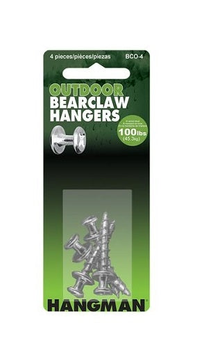 Hangman Products BCO-4 Outdoor Bear Claw Hangers