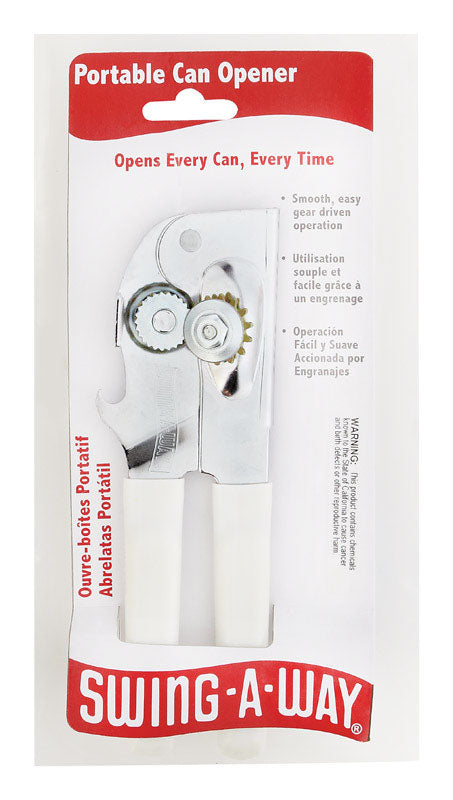 Swing-A-Way White Steel Manual Can Opener 407WH