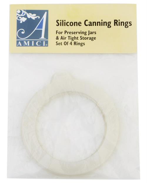 Amici Silicone Canning Rings 4-Pack 9924