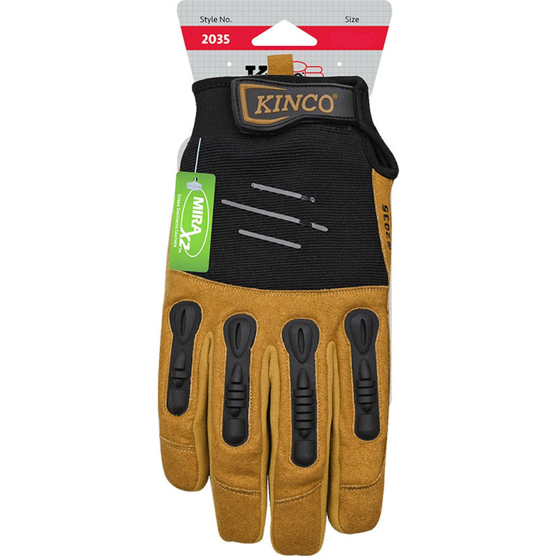 Kinco 2035 Foreman Men's Indoor/Outdoor Pull-Strap Padded Gloves