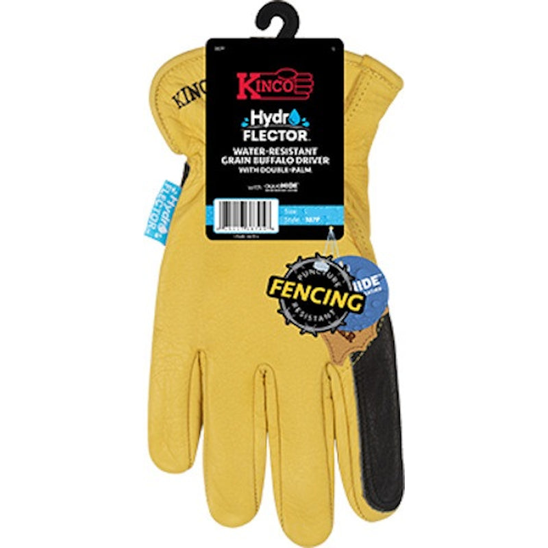 Kinco 387P Hydroflector Men's Indoor/Outdoor Full Grain Driver Gloves