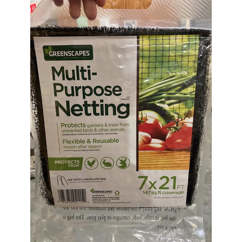 Greenscapes 21 ft. L X 7 ft. W Garden Netting 46639