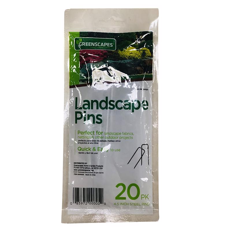 Greenscapes 1 in. W X 4.5 in. L Steel Landscape Fabric Pins 20-Pack 85429