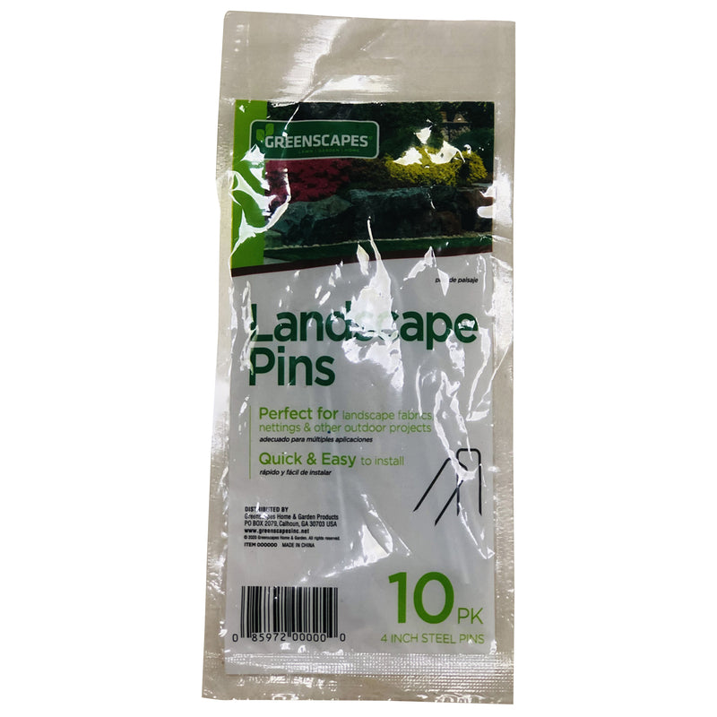 Greenscapes 1 in. W X 4 in. L Steel Landscape Fabric Pins 10-Pack 85364