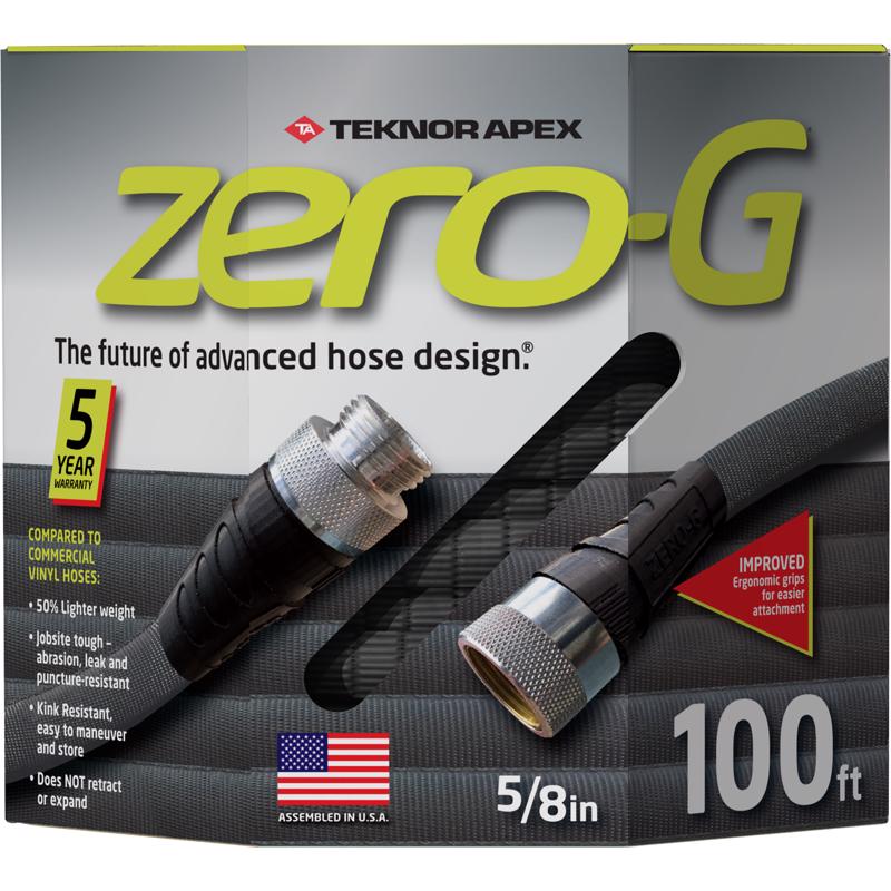 Teknor Apex Zero-G Heavy Duty Commercial Grade Garden Hose Black