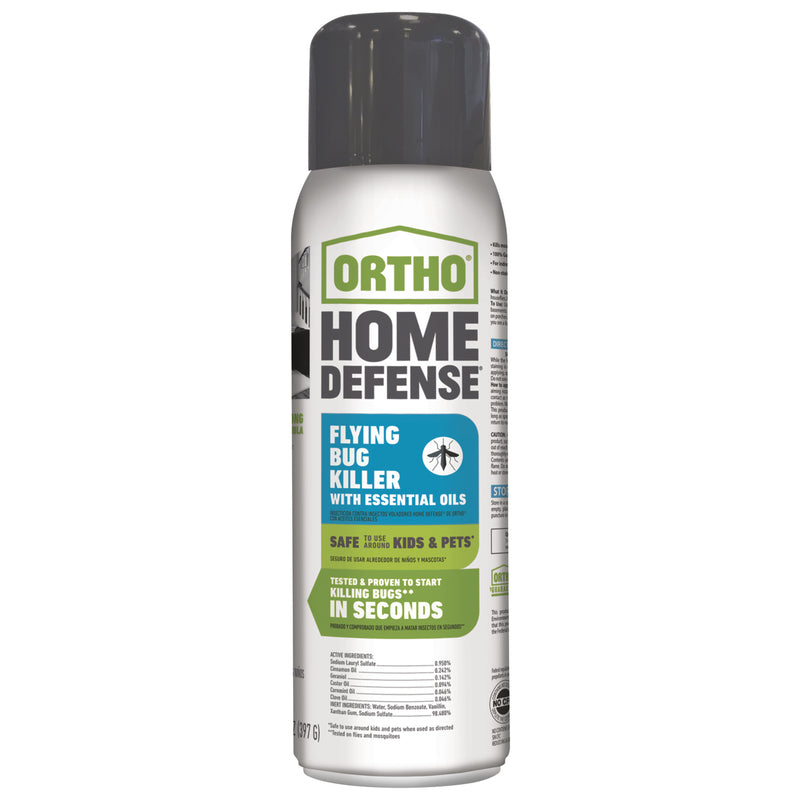Ortho Home Defense Flying Bug Killer with Essential Oils 14 Oz 0202212
