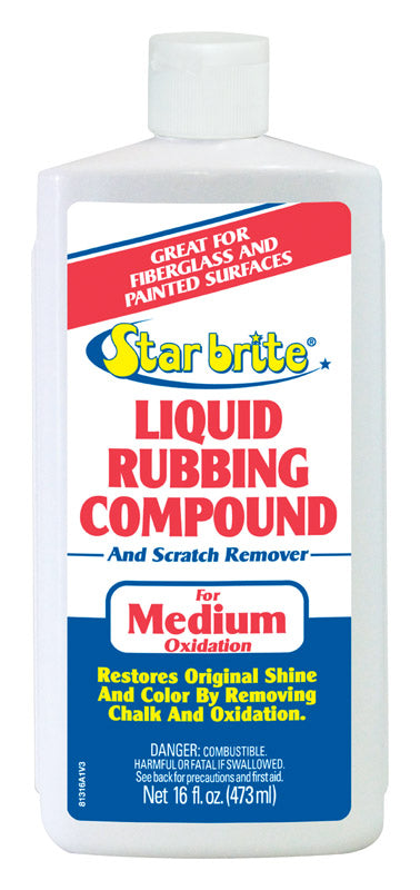 Star Brite Liquid Rubbing Compound For Medium Oxidation 16 Oz 81316