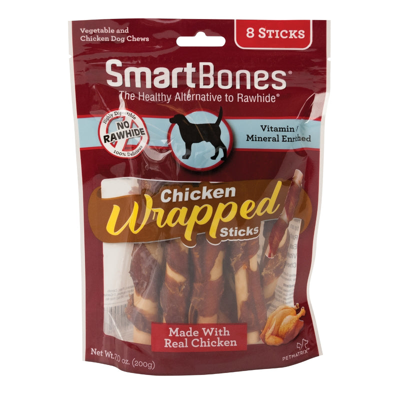 SmartBones Chicken Treats for Dogs 7 Oz 8-Pack SBCW-02956