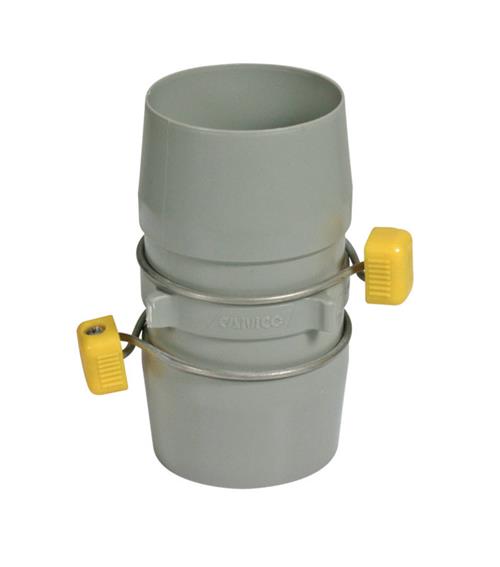 Easy Slip 39163 Hose Coupler, 3 in ID, 80 psi Pressure, Plastic