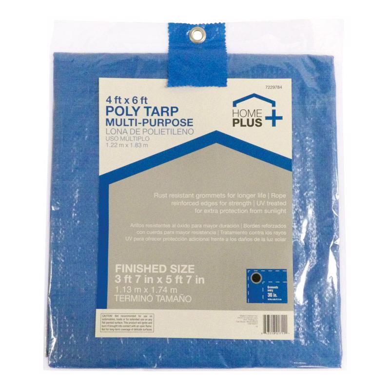 Home Plus Light Duty Polyethylene Tarp Blue