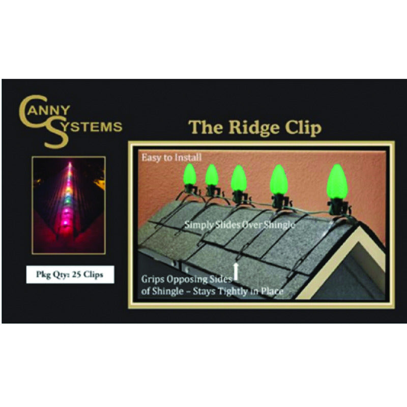 Canny System Ridge Clip Light Clips 25-Pack 00022