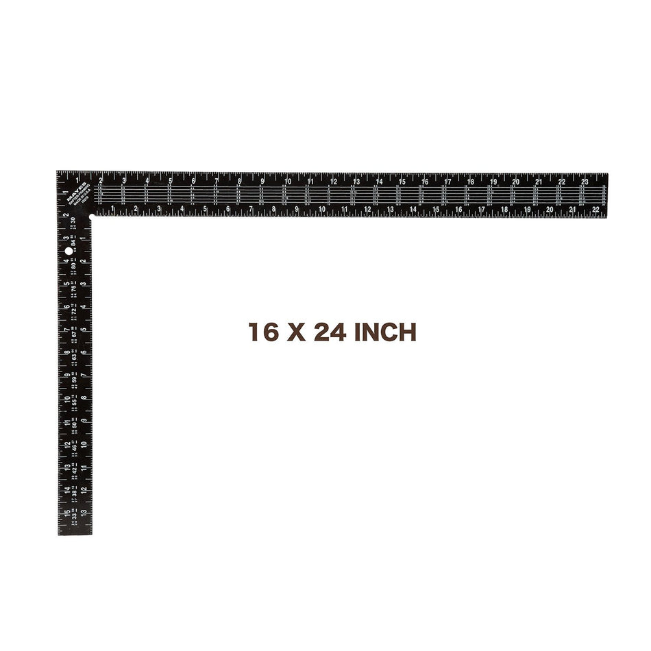 Mayes 16" X 24" Black Steel Rafter Square 10219