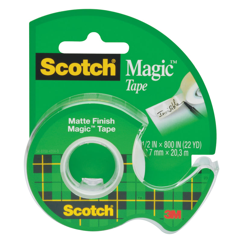Scotch Magic 1/2 in. W X 800 in. L Tape Clear 119 - Box of 8