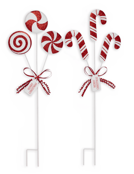 36″ Metal Candy Cane Stake 12205