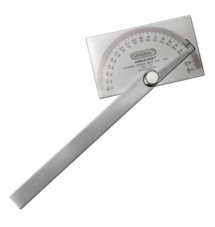 General Tools 17 ANGLE-IZER Square Head Steel Protractor