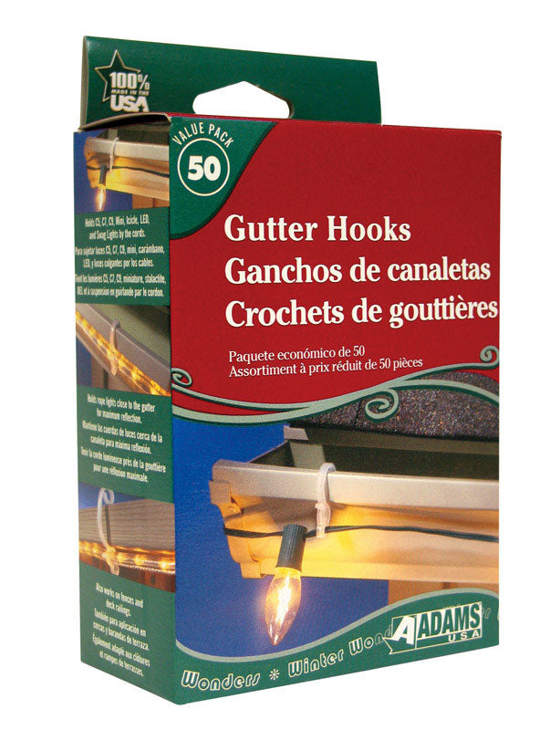 Adams 2 in. Gutter Hooks 50-Pack 2460-99-1645