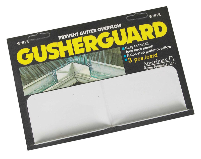 Amerimax 25074 Gusher Guard White 3-Pack 