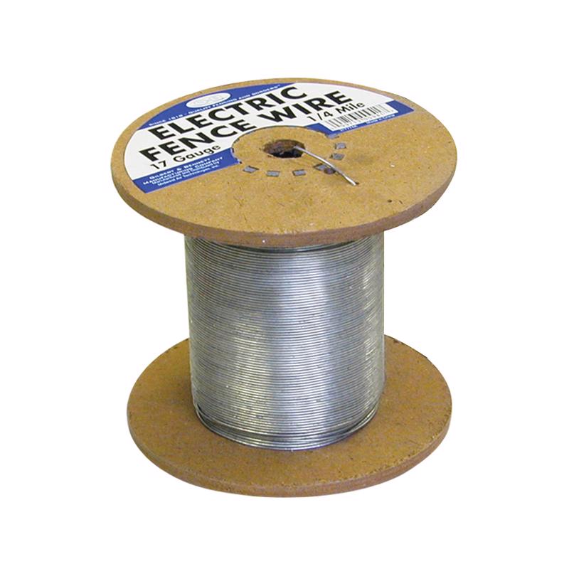 MAT 5.71 in. H X 1320 ft. L Steel Electric Wire Silver 317754A