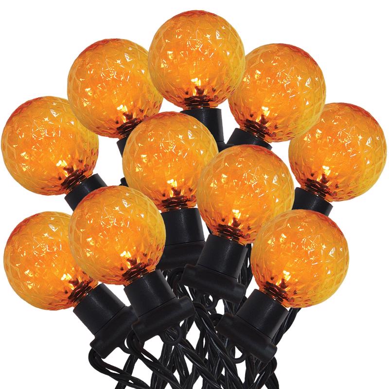 Celebrations Orange 25 ct LED String Lights 36407-71