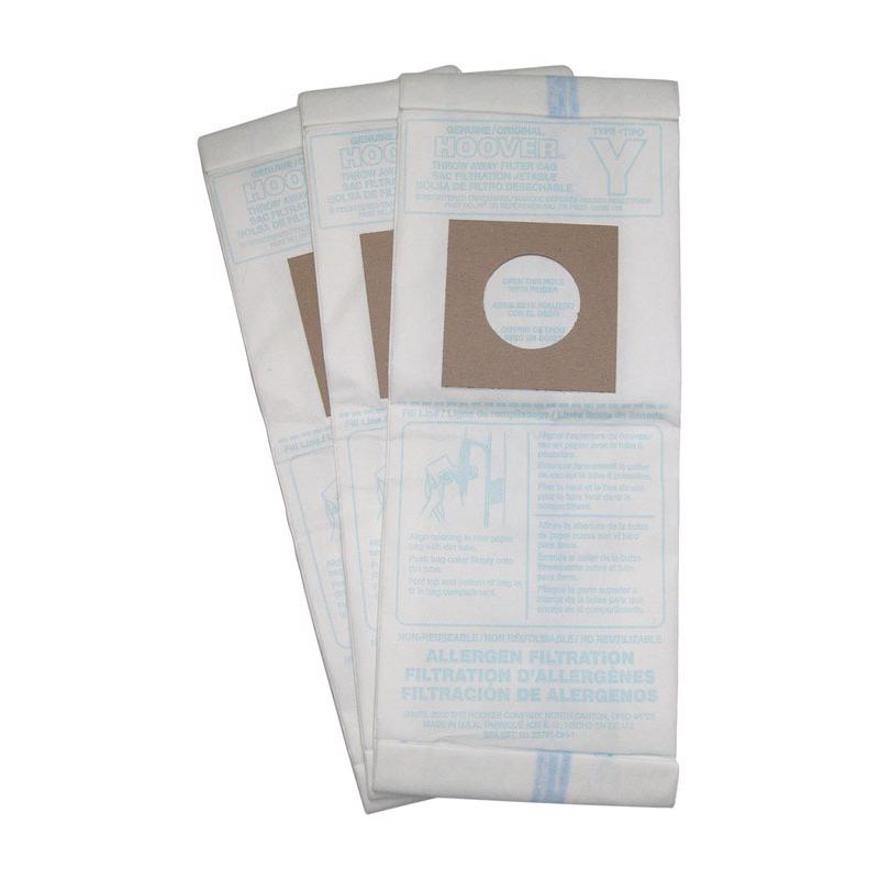 Hoover Type Y Allergen Bag 3-Pack 4010100Y