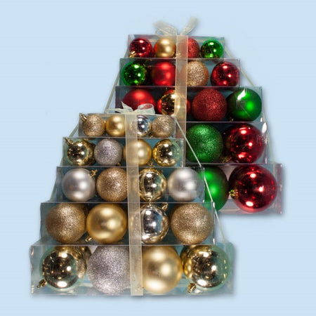 40Pk Assorted Sized Ornaments 46900 