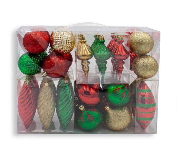 40-Pack Assorted Size Ornaments 46903 