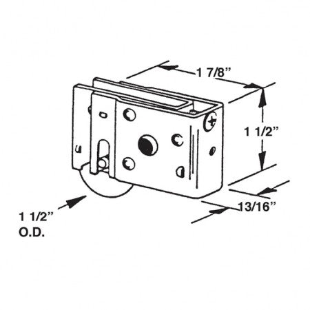 Barton Kramer 473 Pan American Sliding Door Roller Assembly