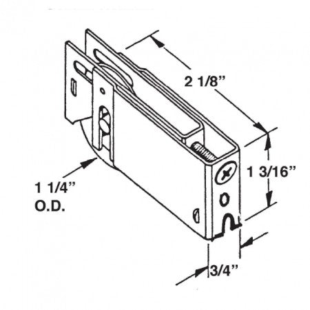 Barton Kramer 475 Nu-Air Sliding Glass Door Replacement Roller