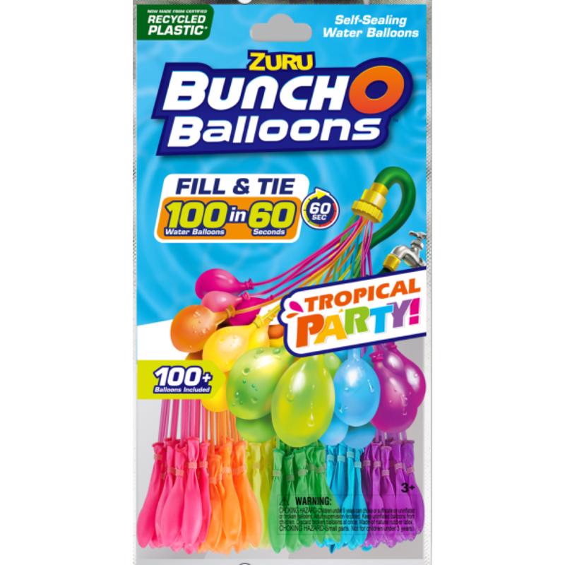 Zuru Bunch-O-Balloons Rapid Filling Water Balloons Plastic Rubber 100-Pack 56480SK
