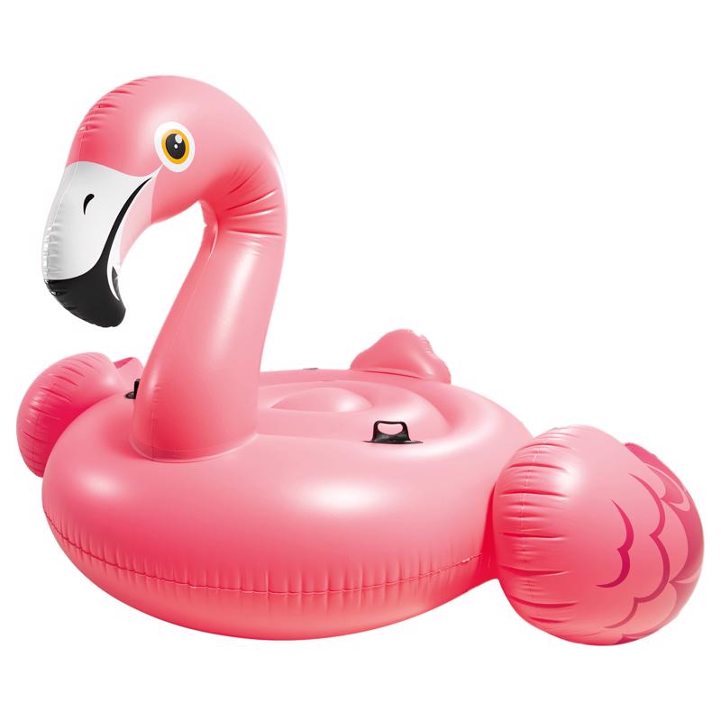Intex Pink Vinyl Inflatable Mega Flamingo Island Pool Float 57288EP