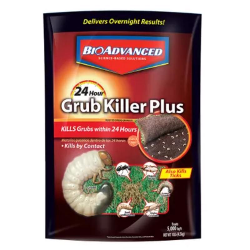 BioAdvanced 700740S 24 Hour Grub Killer Plus Granules 10 Lb Bag