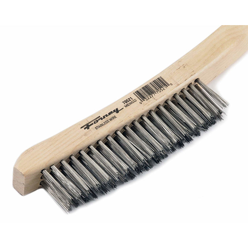 Forney 70521 Scratch Brush Stainless 3 x 19 Long Handle