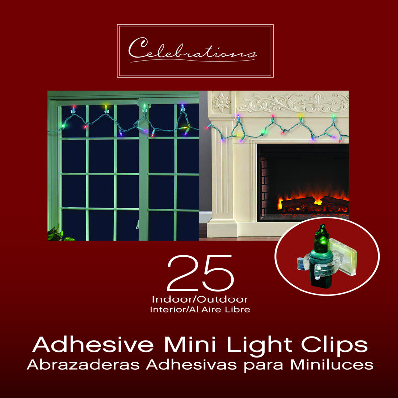 Celebrations Adhesive Mini Light Clip 25-Count 72002-25COSACP